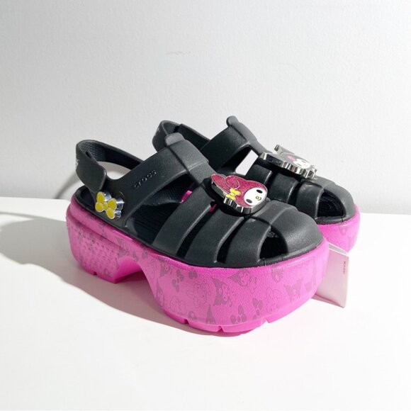 NWT Crocs Platform Sanrio Stomp Sandals, My Melody and Keromi Platform Shoes - Picture 2 of 13